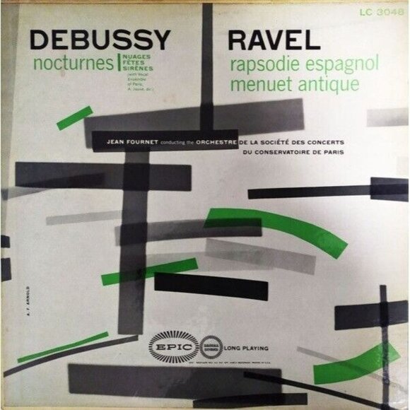 Vintage Debussy Nocturnes Ravel Rapsodie Espagnol Fournet Arnold Epic LC 3048 - Picture 1 of 2